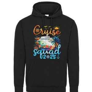 2024 Cruise Squad Cruising Family Waterpaint Ship Vacation Graphic Hoodie Sweate